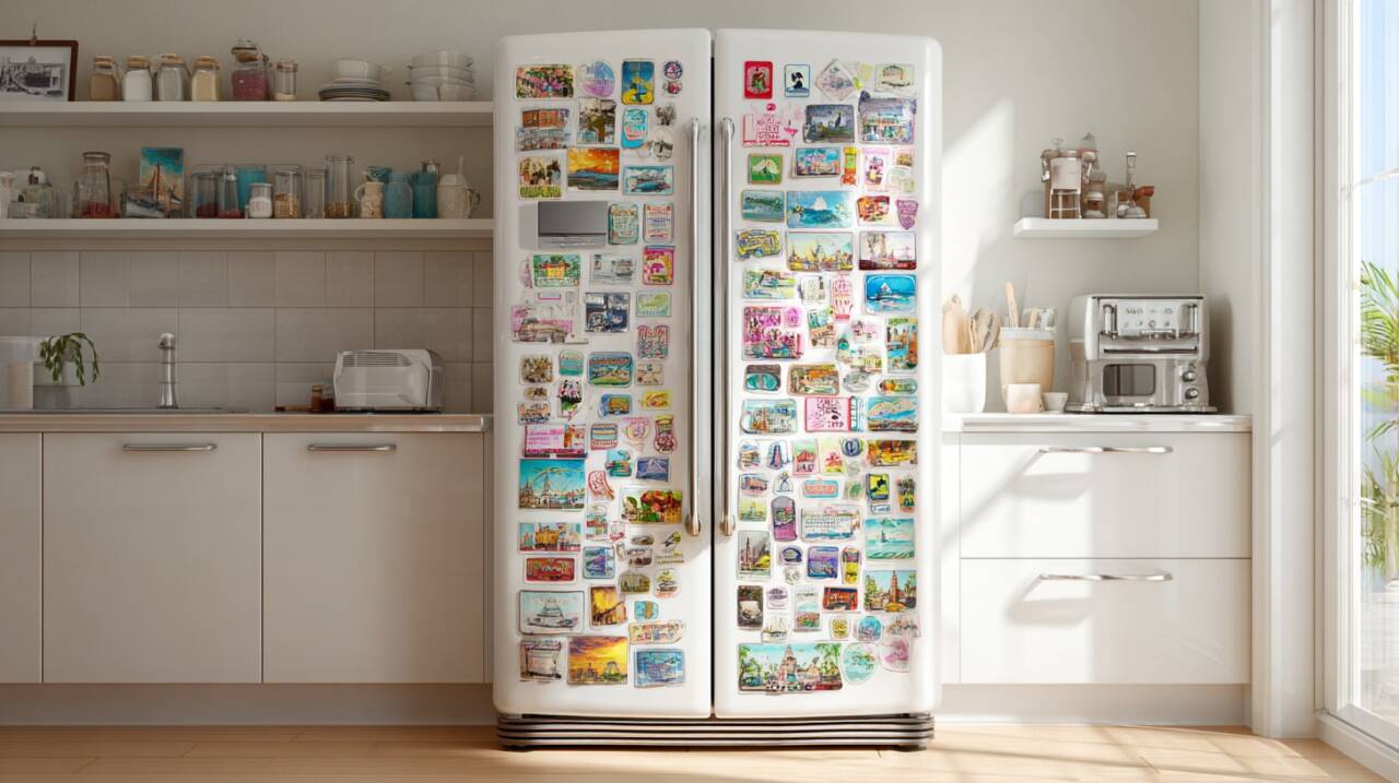 Muitas pessoas costumam personalizar a porta do refrigerador com objetos decorativos