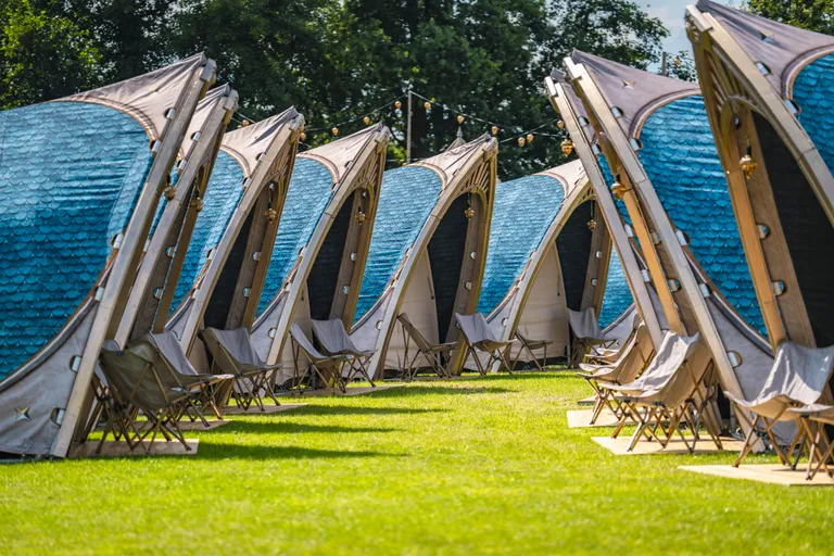 As barracas disponíveis na DreamVille