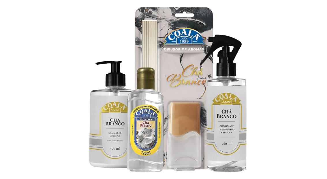 O kit Coala Chá Branco custa R$78,90 na promoção