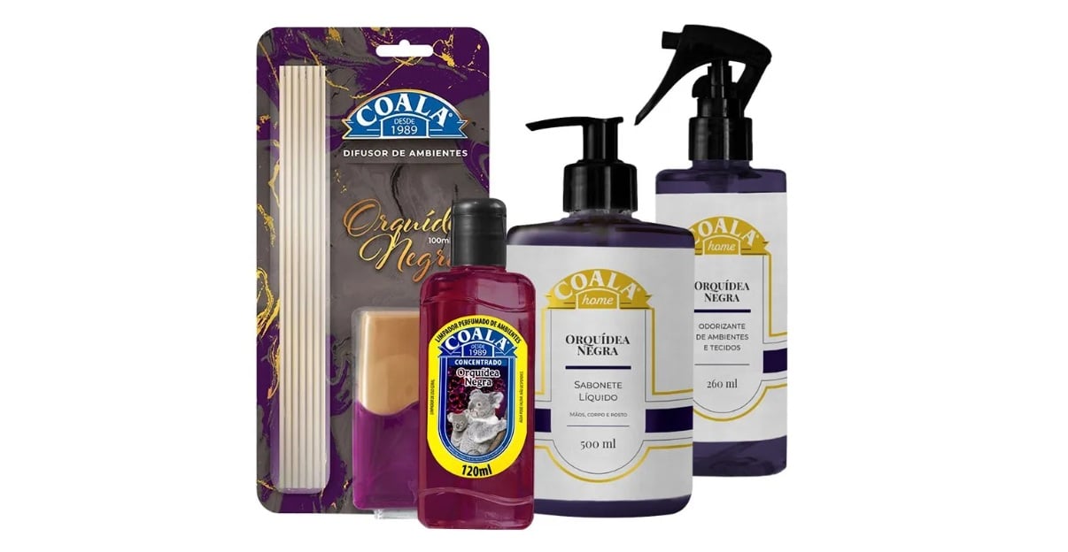 O Kit Coala Home – Orquídea Negra custa R$78,90 no Mercado Livre