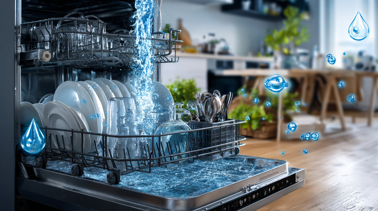 Além da redução significativa no consumo de água, a adoção da lava-louças traz influência positiva ao meio ambiente ao evitar o desperdício desse recurso natural