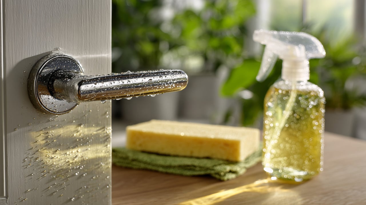 As maçanetas são manuseadas inúmeras vezes ao dia e, muitas vezes, sem que as mãos estejam limpas