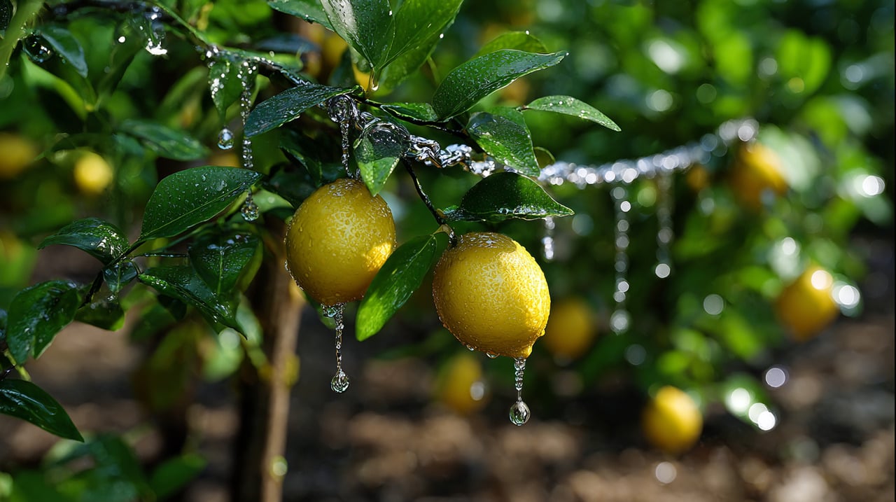 O alumínio funciona como uma barreira física que dificulta o acesso de insetos rastejantes ao tronco ou à base da planta
