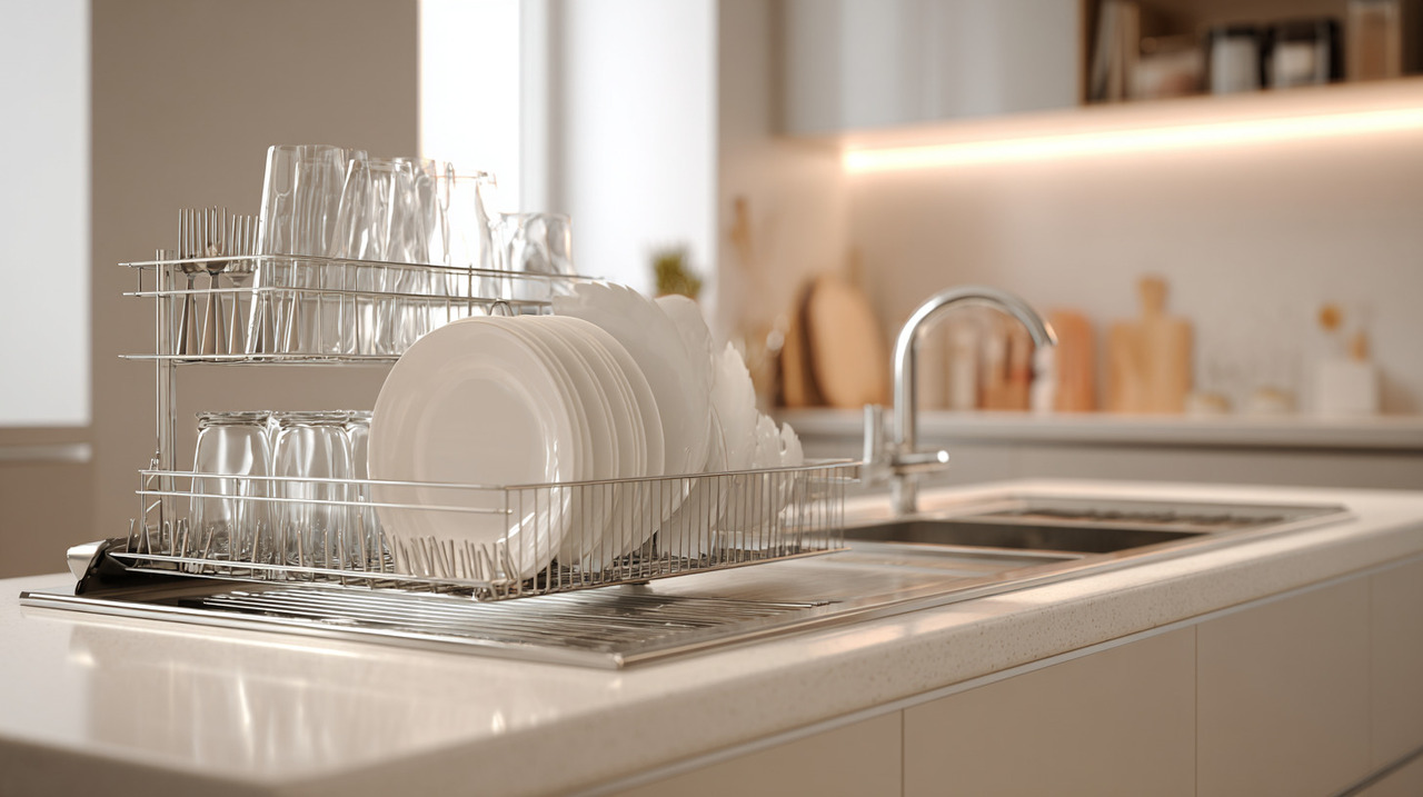 Além de liberar área na bancada, o escorredor de parede evolui em termos de higiene e design