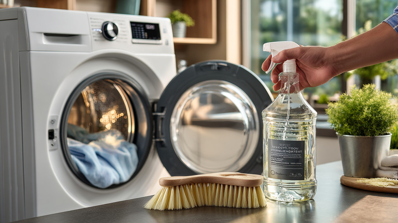 O botão secreto, normalmente, encontra-se junto ao compartimento onde se depositam sabão ou amaciante