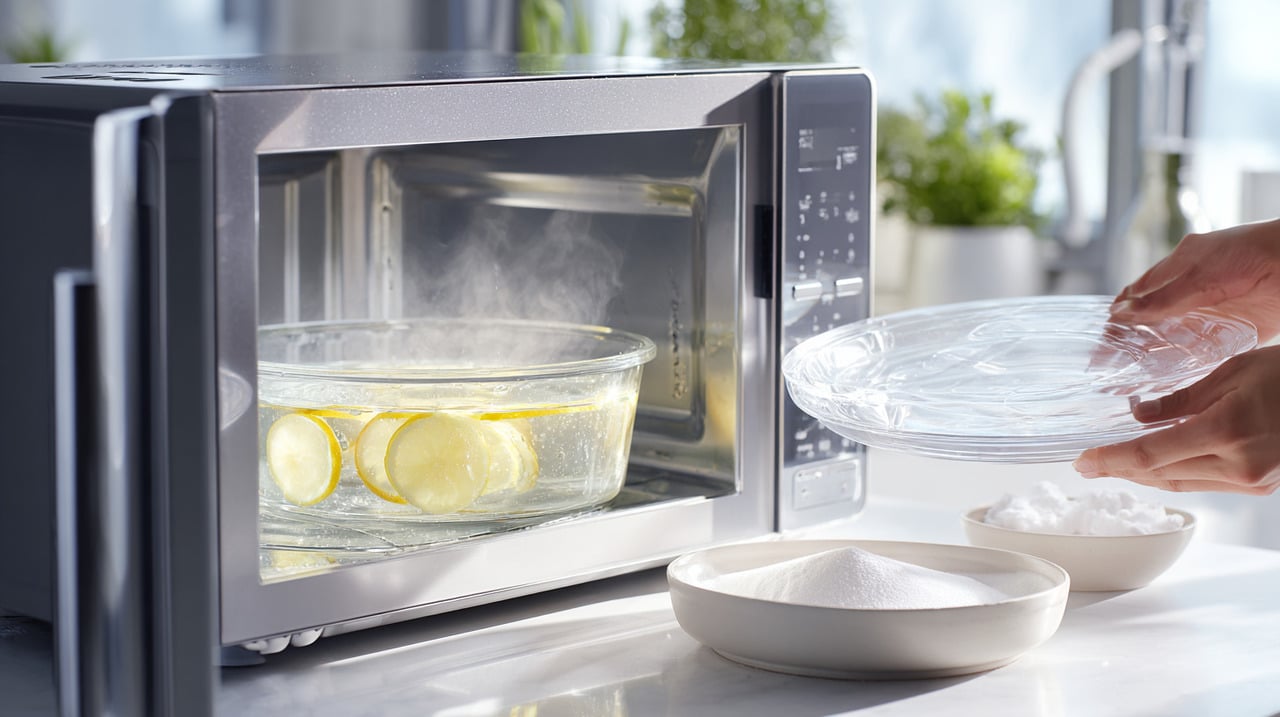 Higienizar o micro-ondas logo após o uso é uma das maneiras mais eficazes de evitar que resíduos de alimentos provoquem odores incômodos