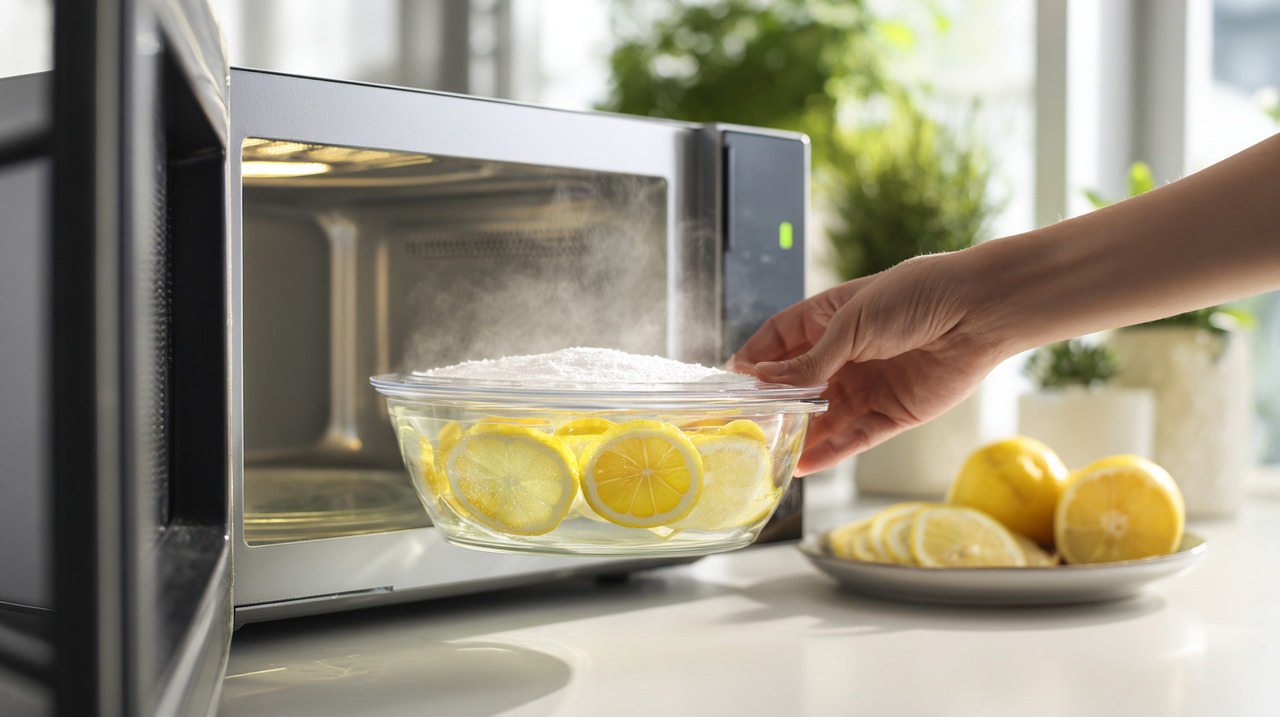 Higienizar o micro-ondas logo após o uso é uma das maneiras mais eficazes de evitar que resíduos de alimentos provoquem odores incômodos