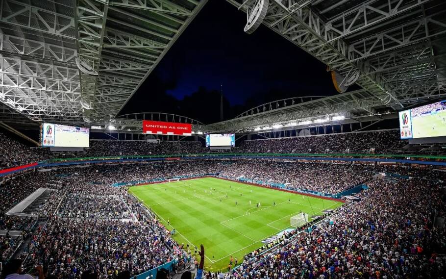 O Hard Rock Stadium, em Miami, será um dos estádios da Copa do Mundo de 2026