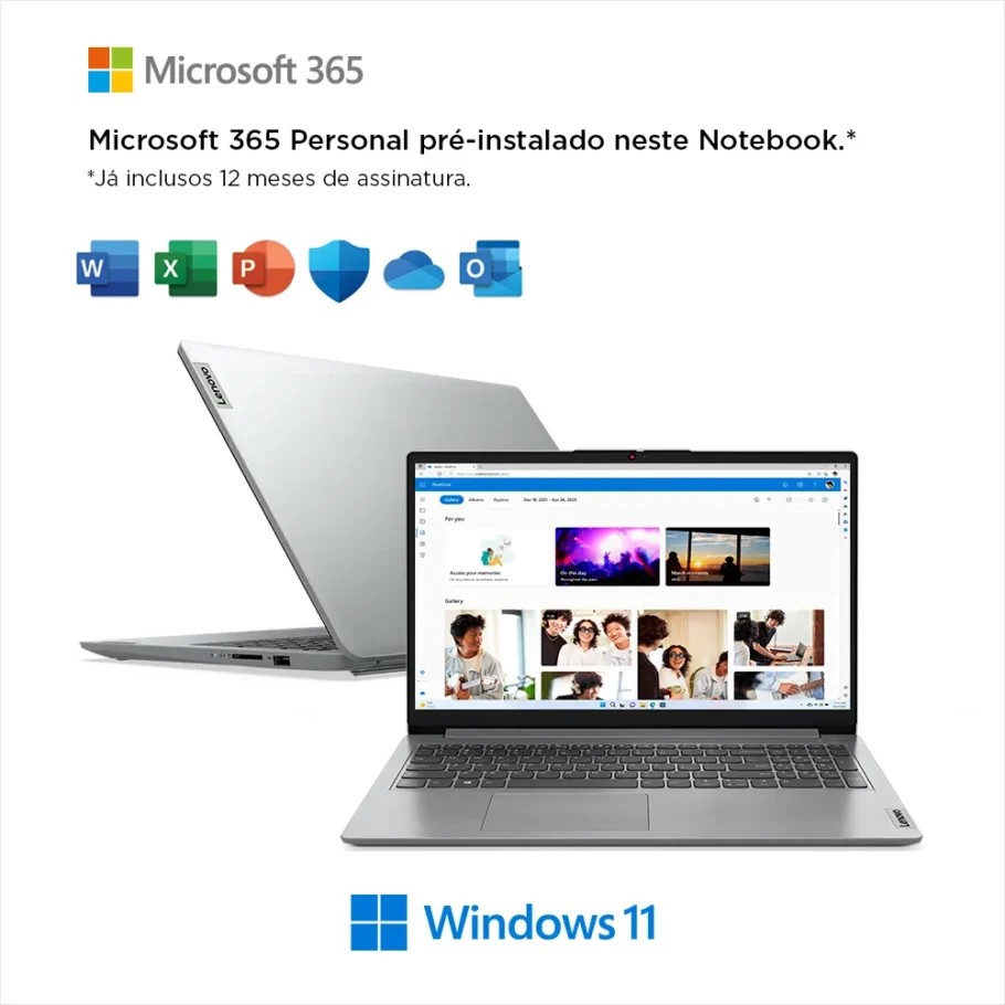 Notebook Lenovo por R$1.709,05 (37% OFF) no Pix