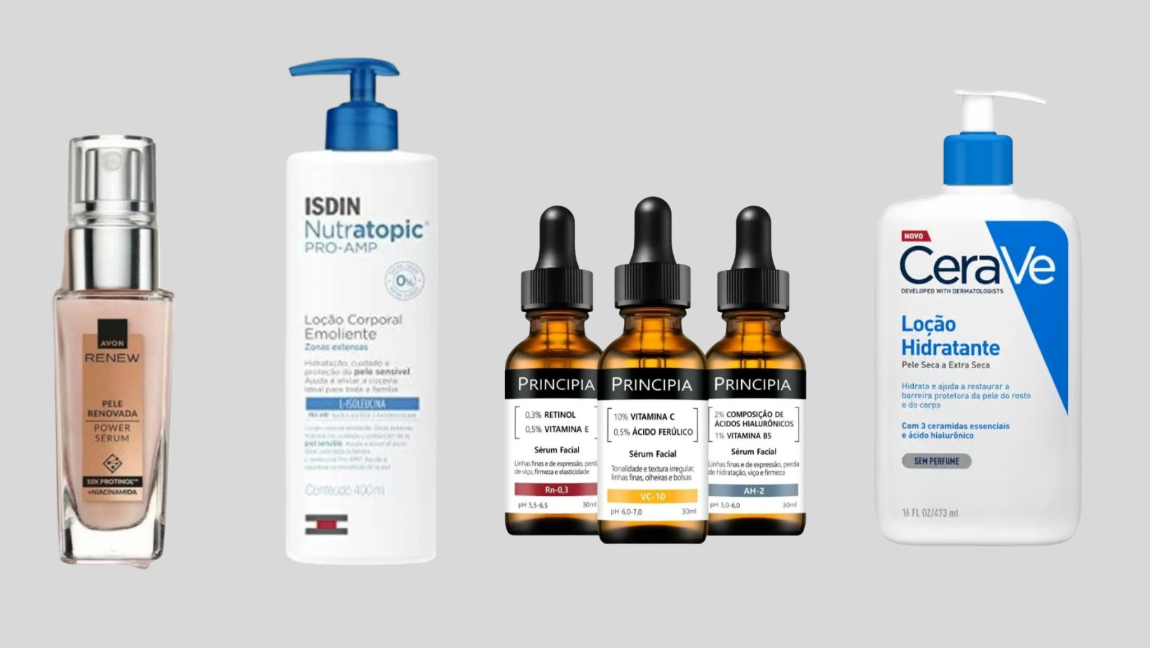 Aproveite os descontos de até 60% em vários produtos de skincare