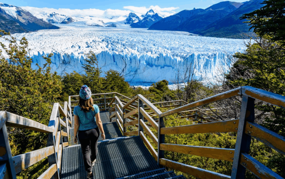 Escadaria que dá acesso Glaciar Perito Moreno