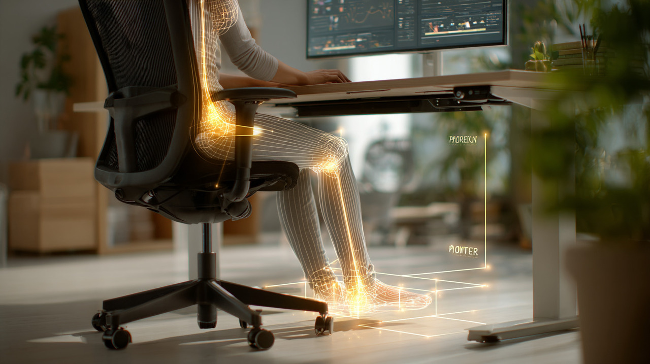 Montar um local adequado para trabalhar melhora a postura e evita lesões