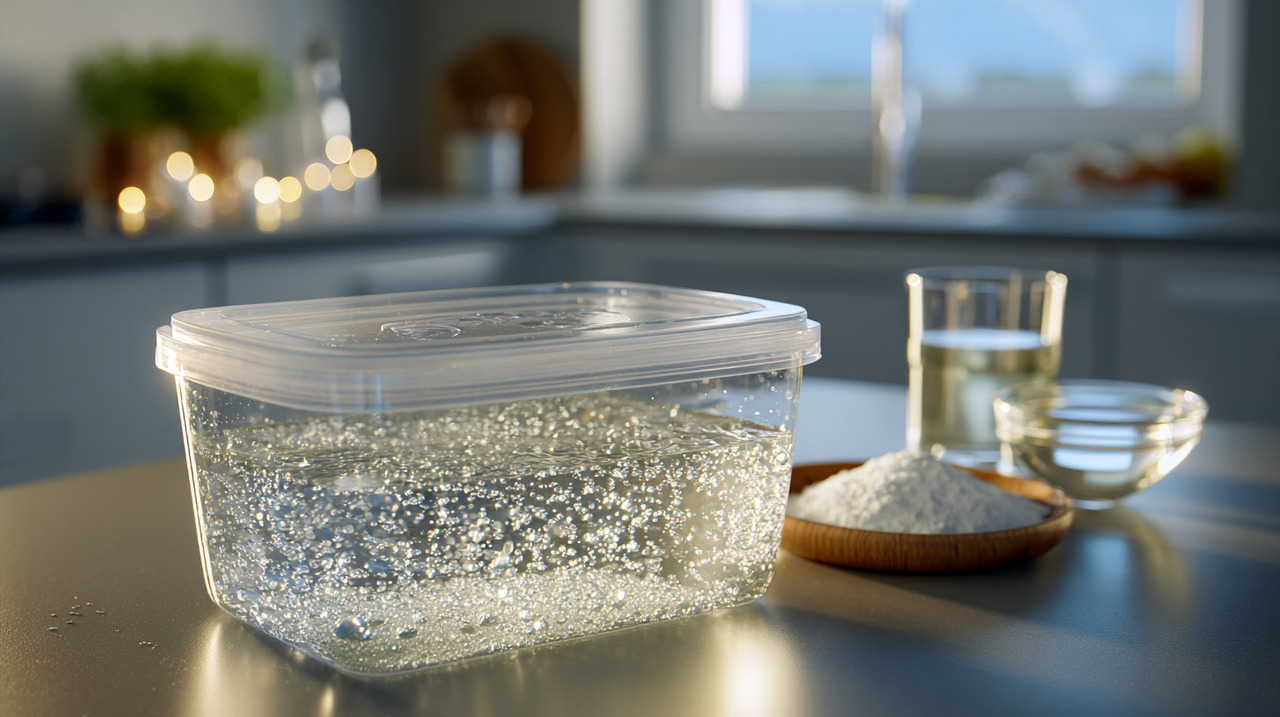 O bicarbonato tem ação desodorizante, enquanto o vinagre possui efeito desinfetante