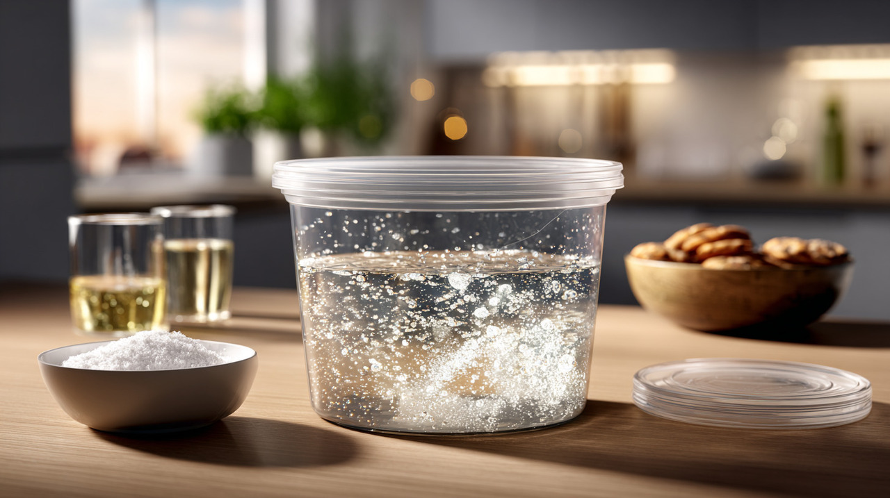 O bicarbonato tem ação desodorizante, enquanto o vinagre possui efeito desinfetante