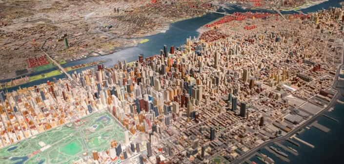 Mapa tridimensional de Nova York é uma das principais atrações do museu