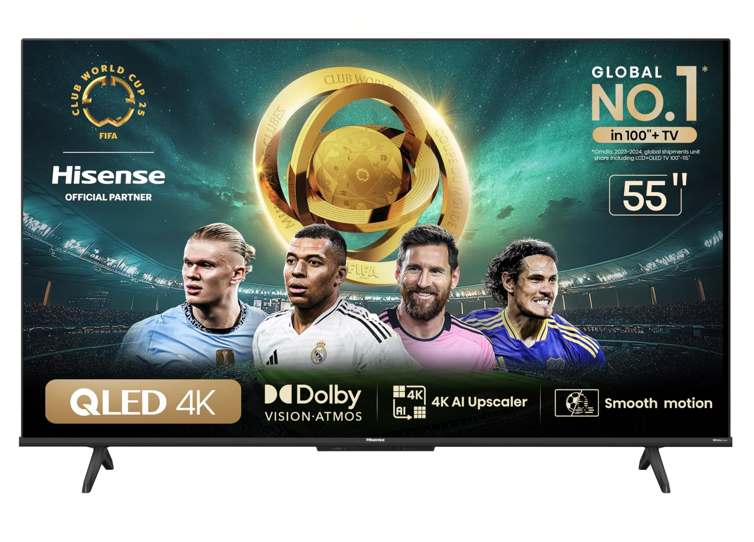 A TV Hisense QN6 QLED de 55″ sai por R$2.085,20 (27% OFF + cupom de R$100 OFF)
