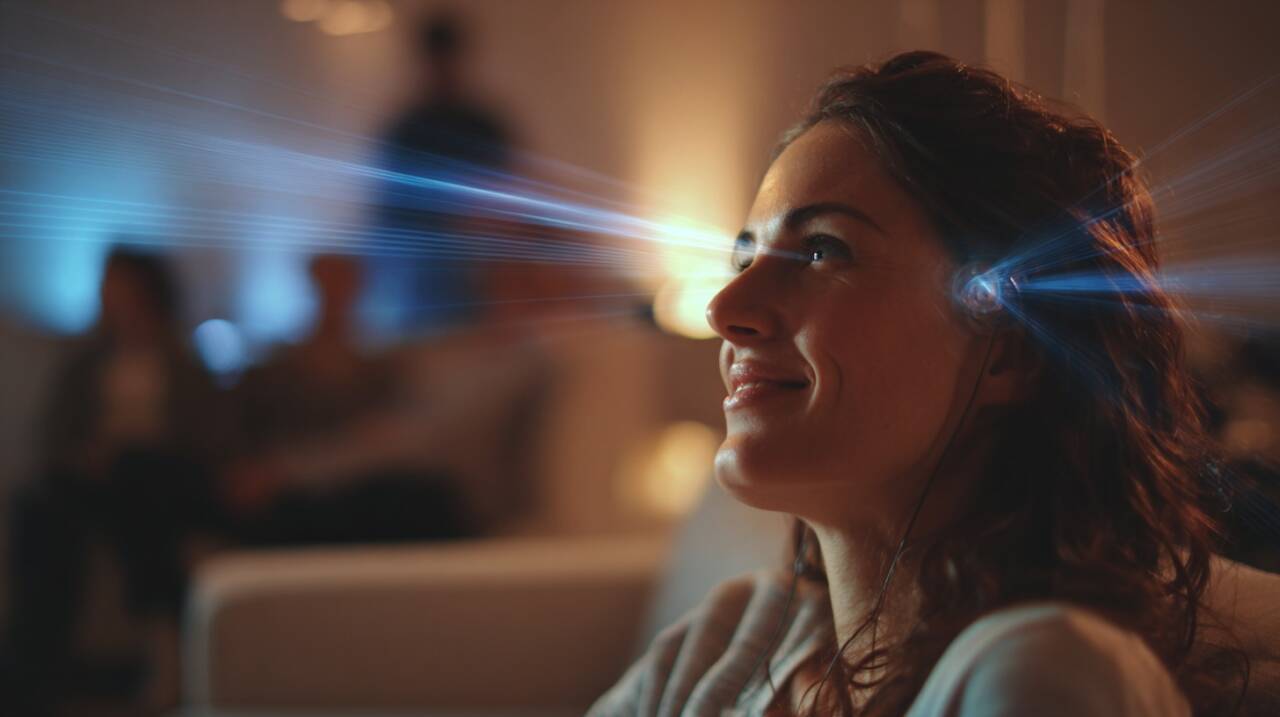 A tecnologia sound beaming opera por meio de emissores direcionais capazes de projetar ondas sonoras em linhas específicas