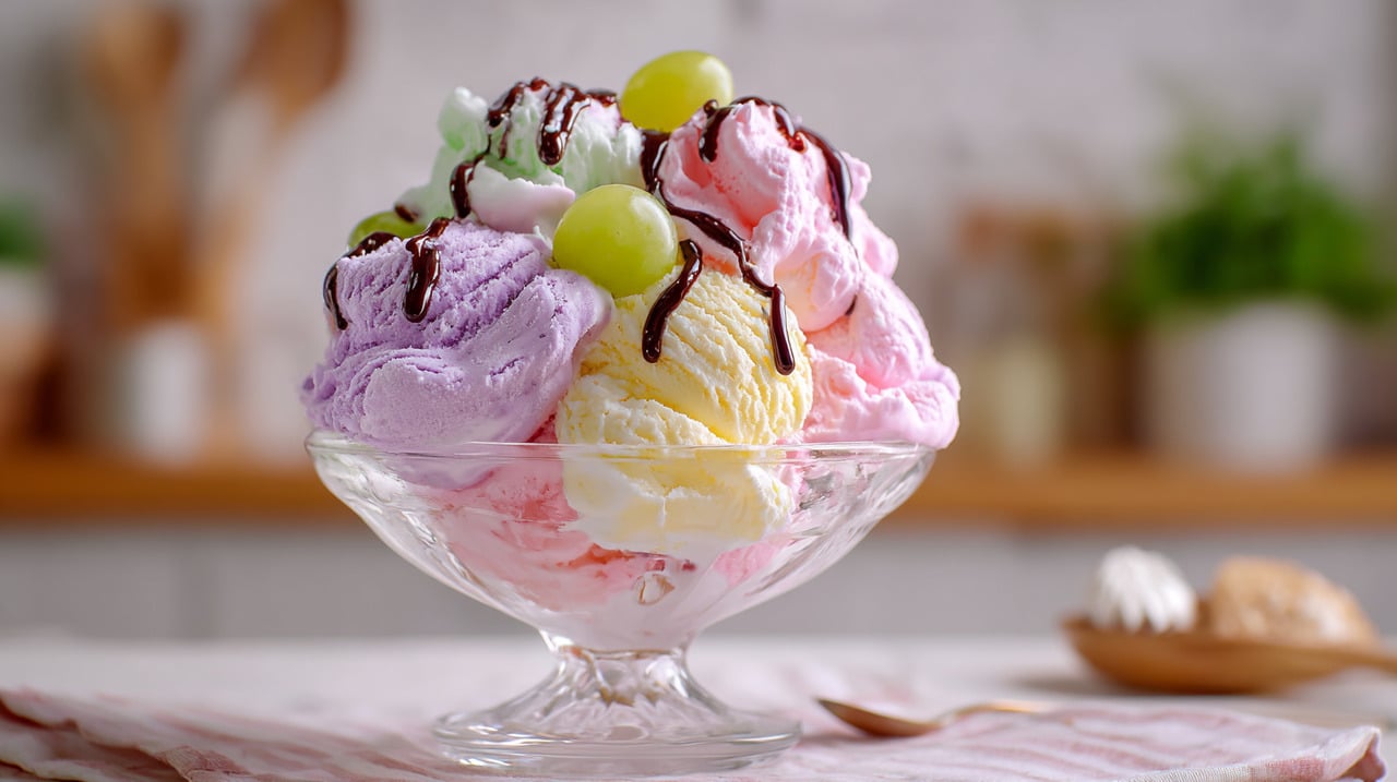 Esse sorvete pode ser feito em diferentes versões, bastando trocar o sabor da gelatina