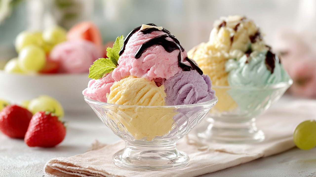 Esse sorvete pode ser feito em diferentes versões, bastando trocar o sabor da gelatina