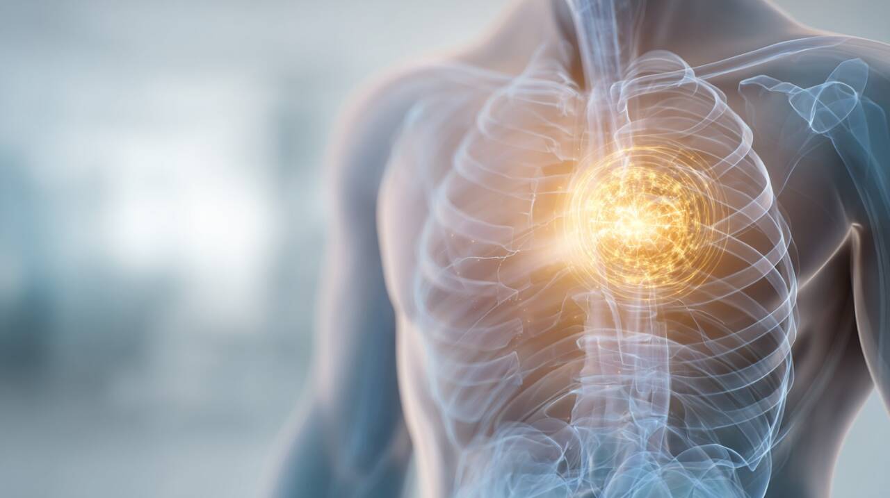 A principal característica da prática é imaginar um globo posicionado no interior do tórax