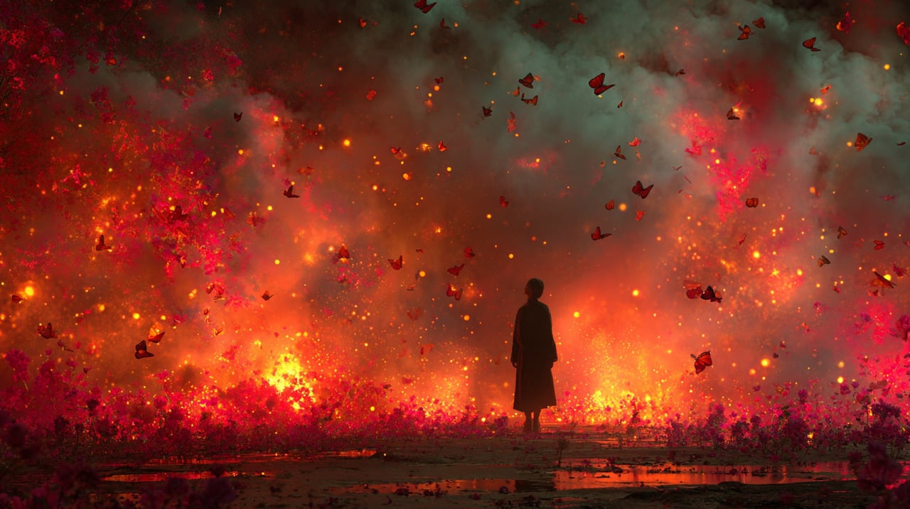 O fogo costuma carregar uma carga simbólica ligada à transformação e à renovação