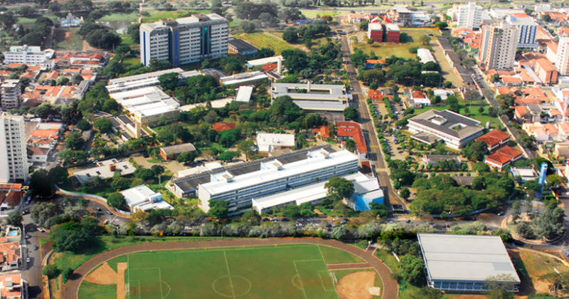 O público poderá acompanhar vídeos aéreos da estrutura de cada um dos campi. Campus da USP em Bauru