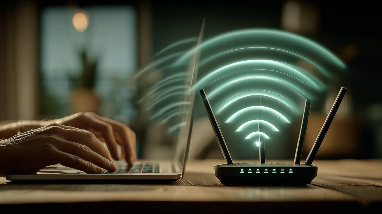 O sinal de Wi-Fi é transmitido por meio de ondas de rádio, que se espalham em múltiplas direções
