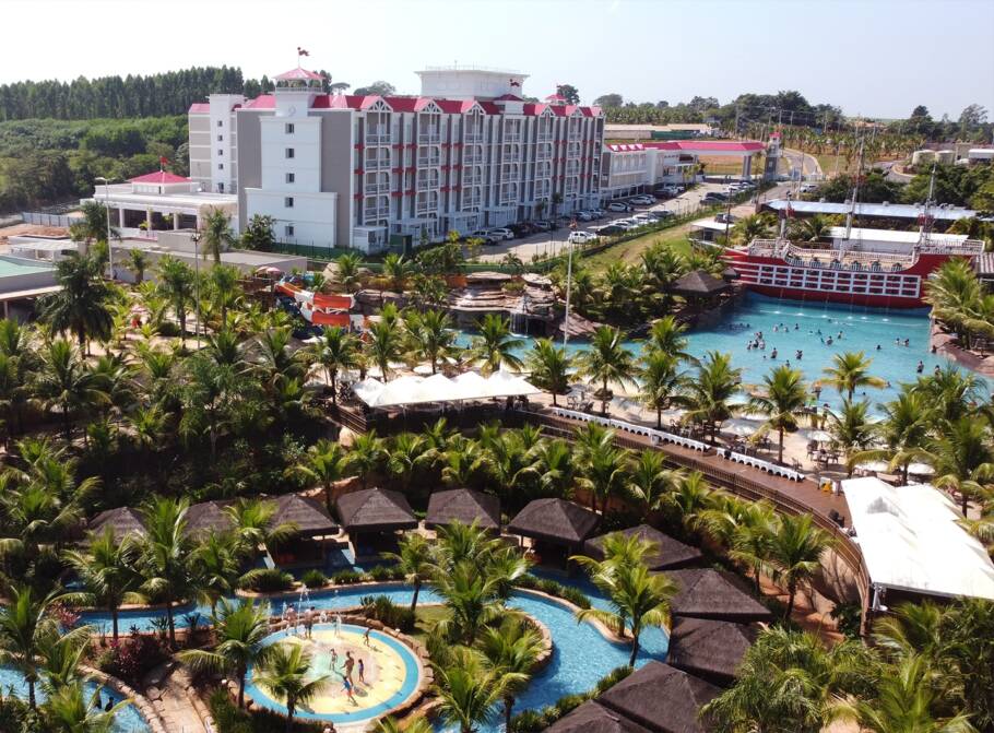A dica é se hospedar no São Pedro Thermas Resort, que fica no complexo Thermas de São Pedro