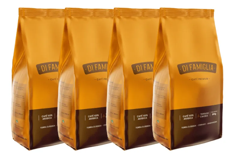 Kit com 4 pacotes de 250g cada por R$ 93,91