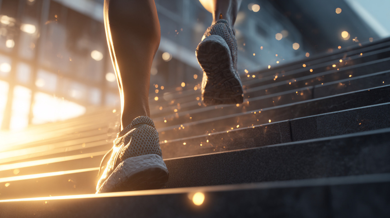 O corpo responde de maneira intensa ao esforço de subir escadas