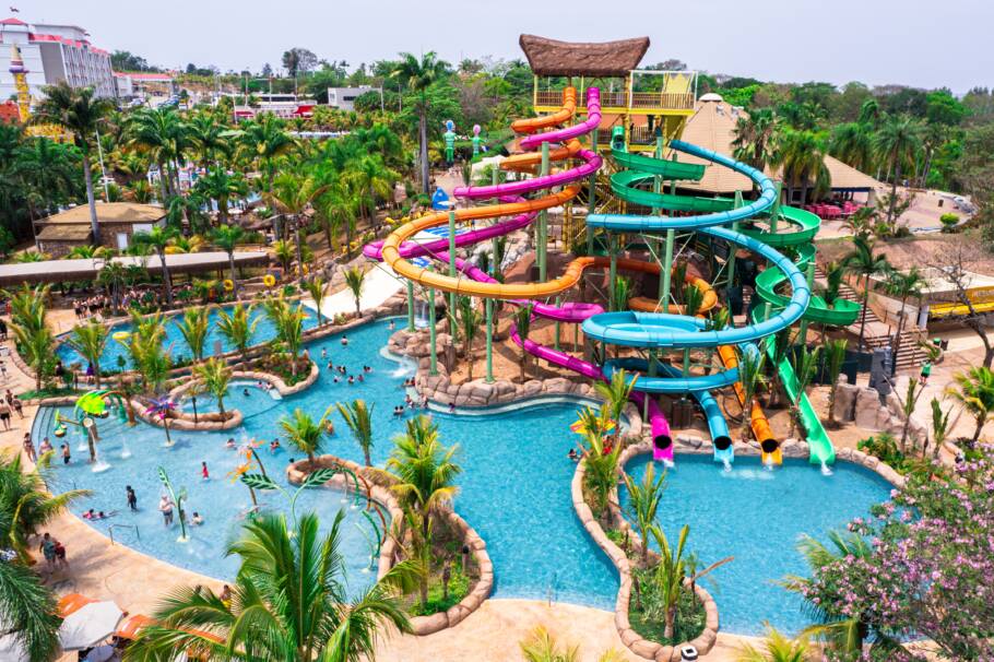 Karaka, uma das maiores atrações do parque aquático Thermas de São Pedro