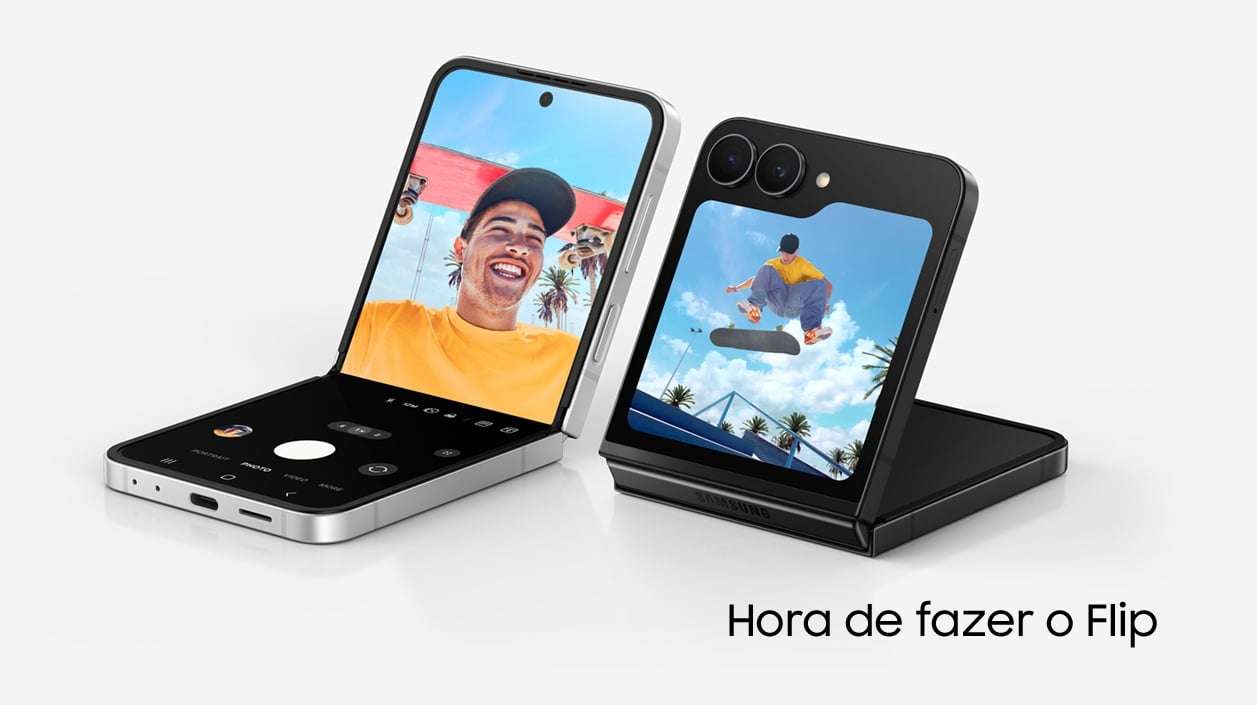 O poderoso Samsung Galaxy Z FE 5G na cor preta sai por R$3.998,70