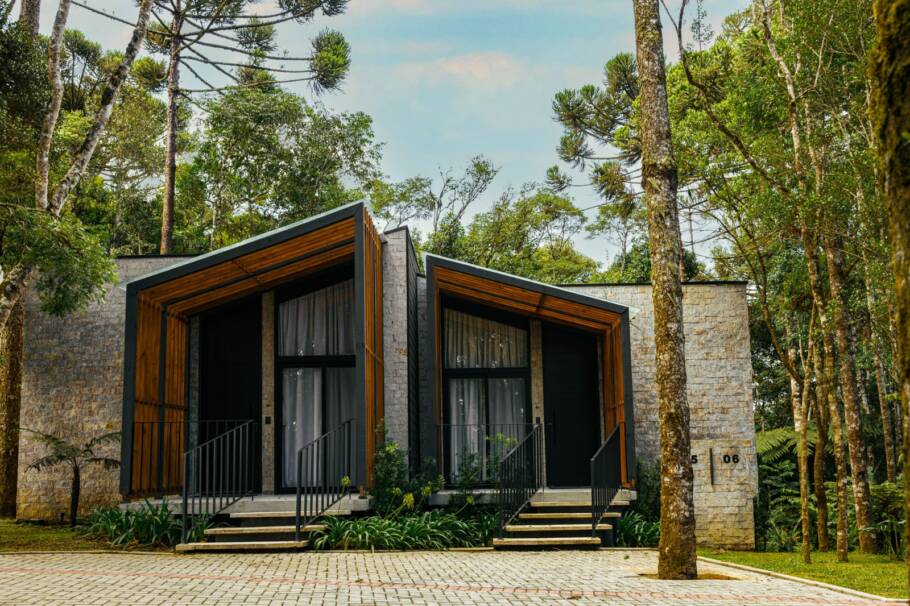 Os charmosos ‘chalés’ do Hotel Boutique Vinícola Araucária