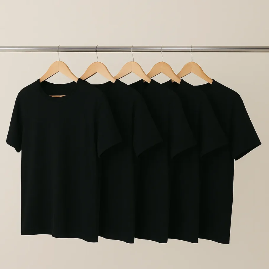 Kit com 5 camisetas Hering por R$ 159,90