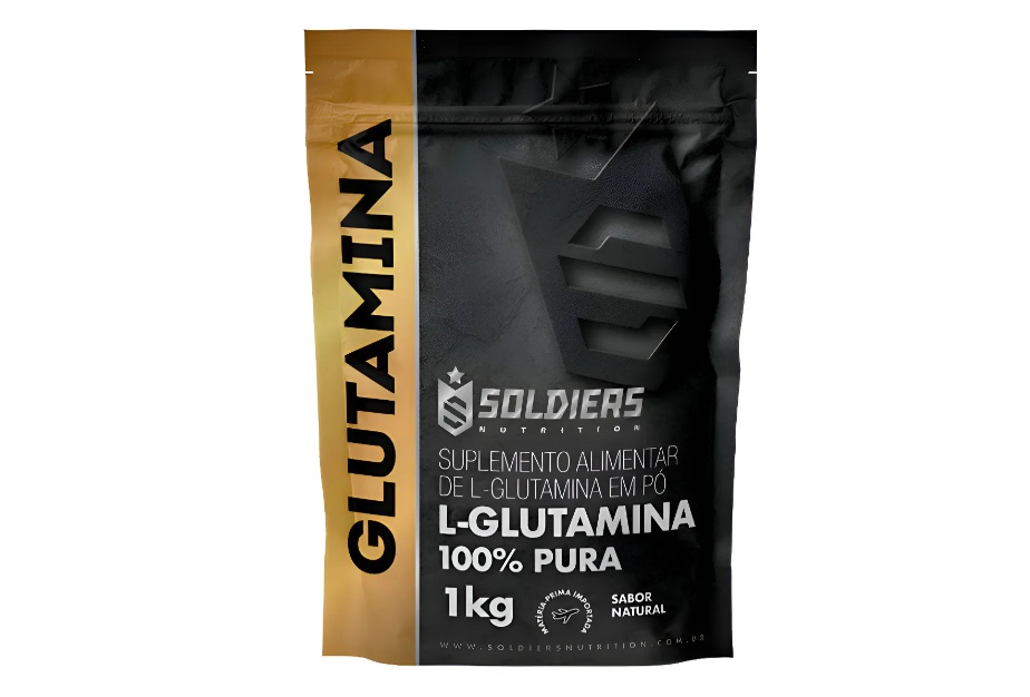 A L-Glutamina de 1kg da Soldiers Nutrition e sai por R$116,91 no Mercado Livre