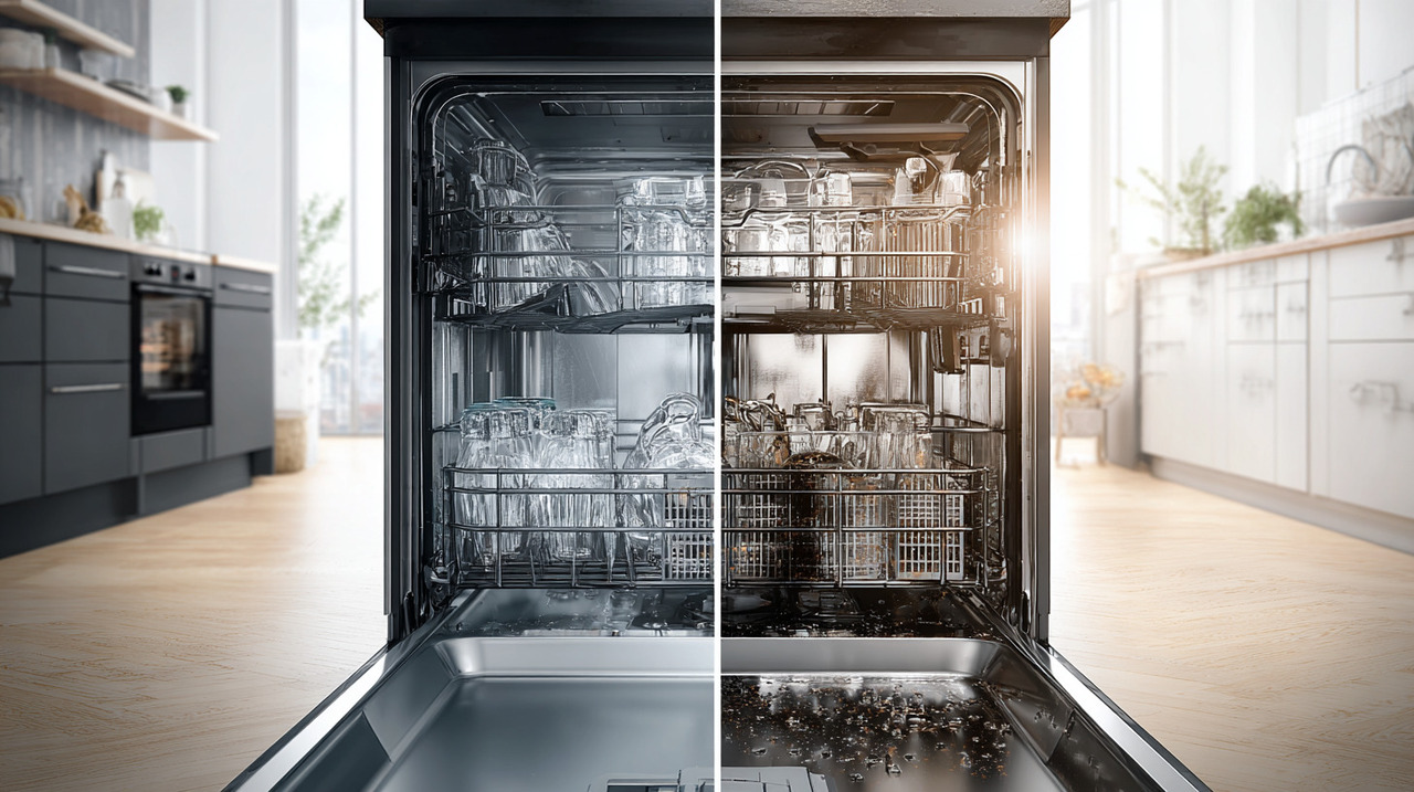 Assim como outros eletrodomésticos que lidam com água, a lava-louças acumula resíduos ao longo do tempo