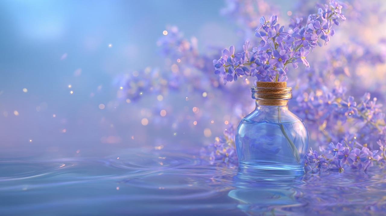 O óleo essencial de lavanda é extraído das flores da planta Lavandula angustifolia e possui aroma suave com efeitos terapêuticos