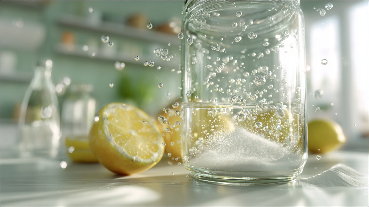 O preparo é simples: basta adicionar bicarbonato sobre a superfície ou em um recipiente