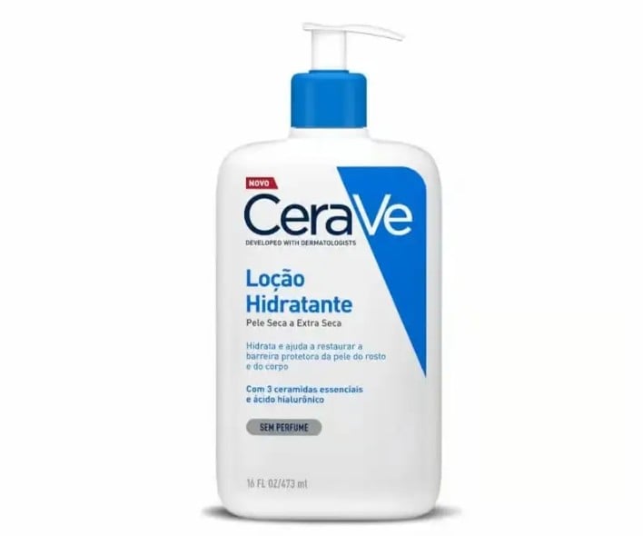 A loção hidratante da CeraVe custa R$104,89 no Mercado Livre
