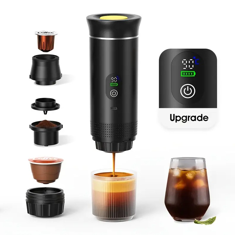 Tome café em qualquer lugar com esta incrível máquina de café portátil