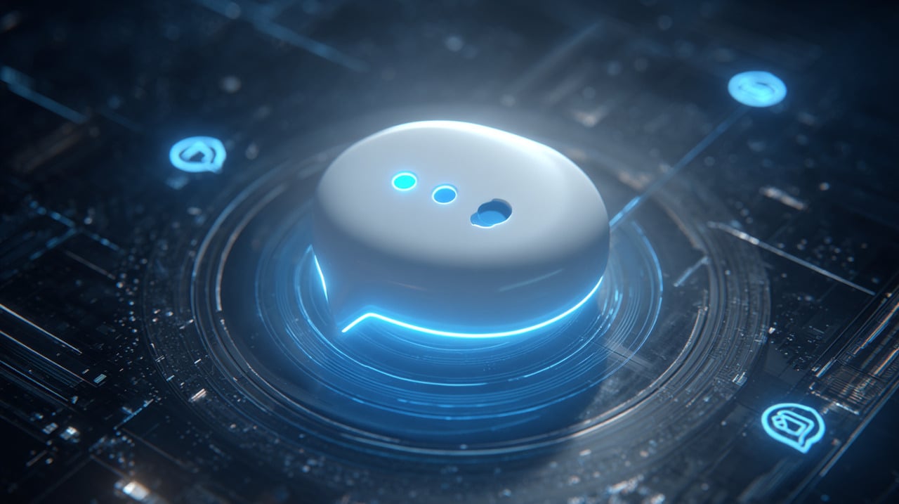 O ponto azul indica que o contato possui o recurso de mensagens RCS ativado