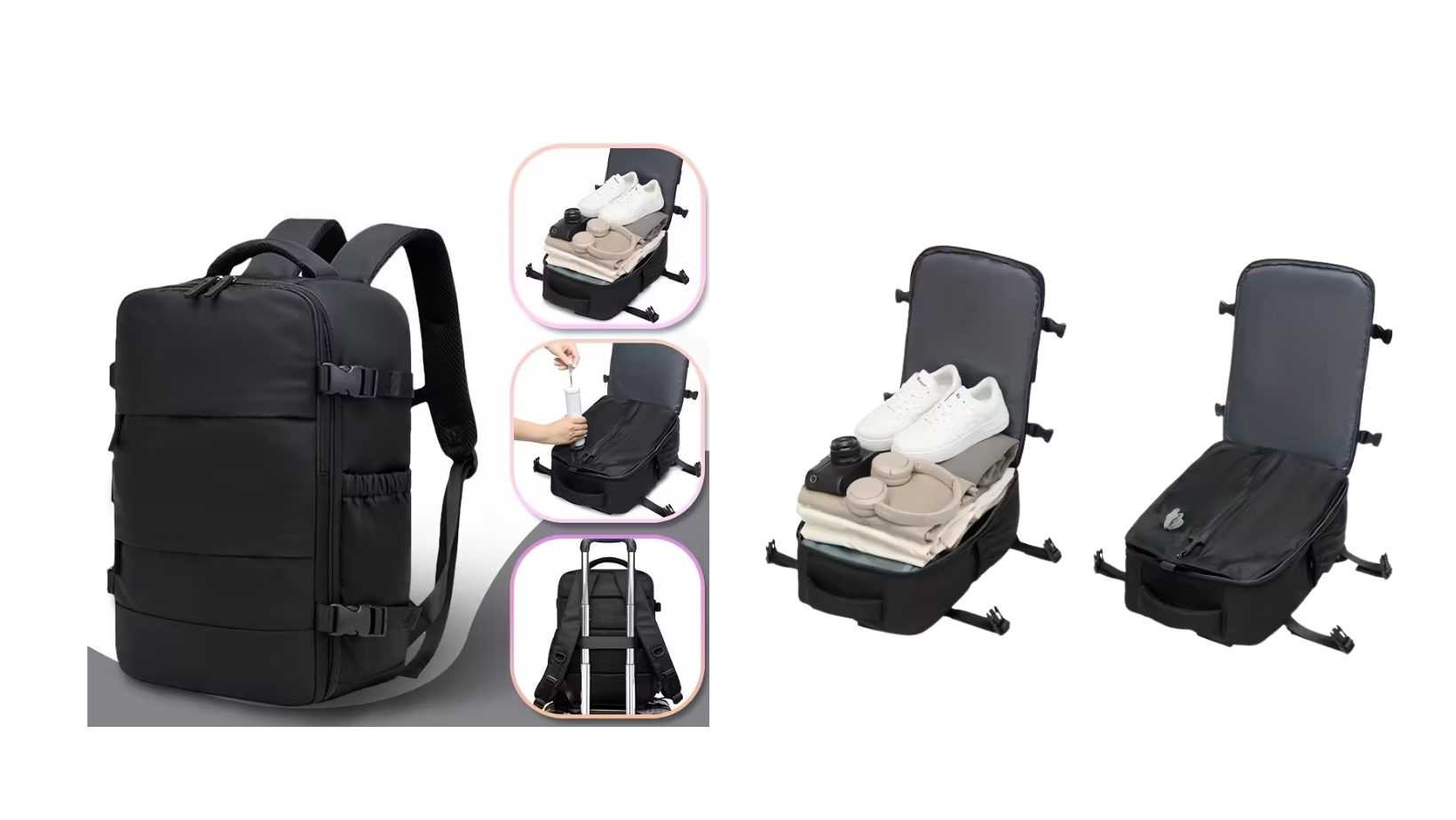 A mochila à vácuo da Temu que viralizou no TikTok tem capacidade de até 30L!