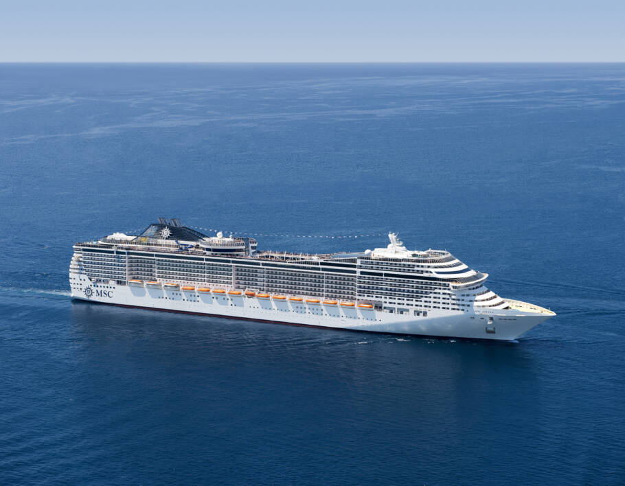 MSC Divina fará embarques regulares no Brasil pela primeira vez