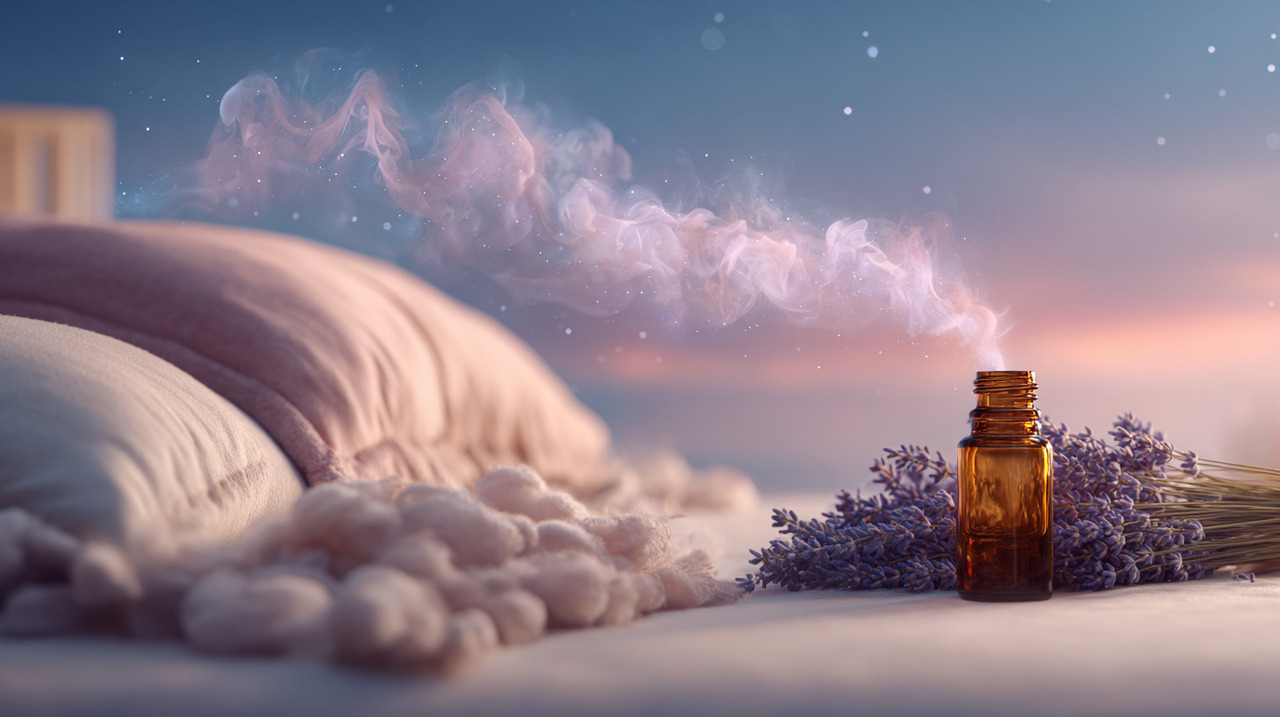 O óleo essencial de lavanda é extraído das flores da planta Lavandula angustifolia e é amplamente utilizado na aromaterapia