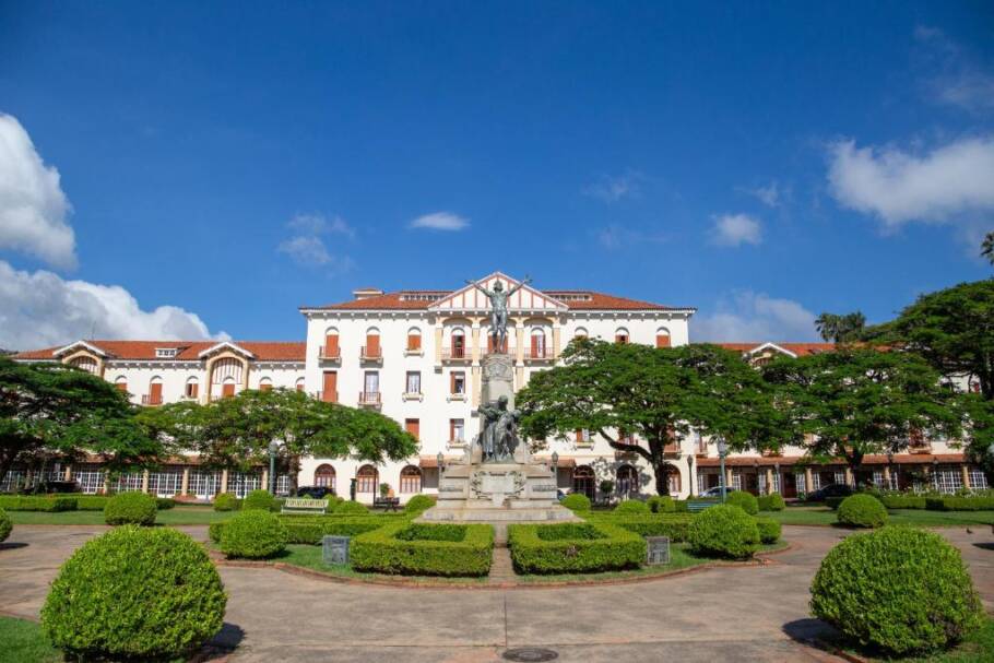 O Palace Hotel é uma das opções de hospedagem em Poços de Caldas (MG)