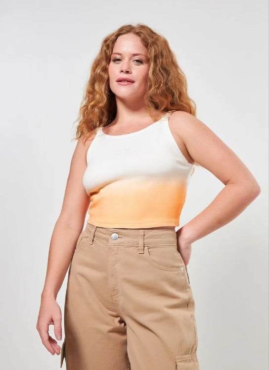 essa regata estonada laranja custa R$19,90 no Mercado Livre