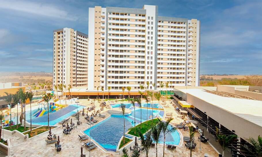 Vista do complexo Enjoy Solar das Águas Park Resort