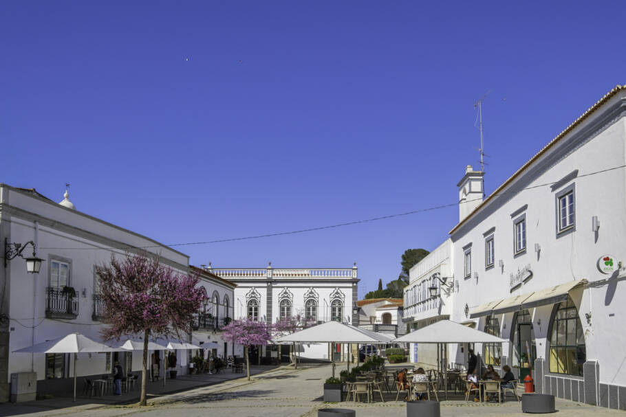 Praça da República, no vilarejo de Serpa, na região do Baixo Alentejo