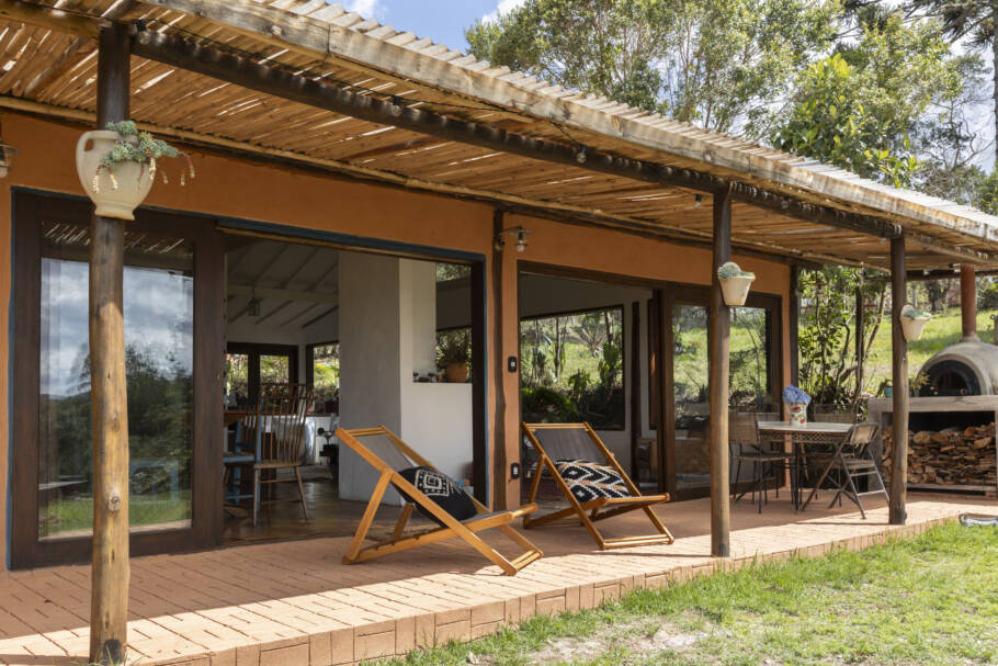 A Casa Arco-Íris é um dos imóveis que compõem a Casa da Bocaina