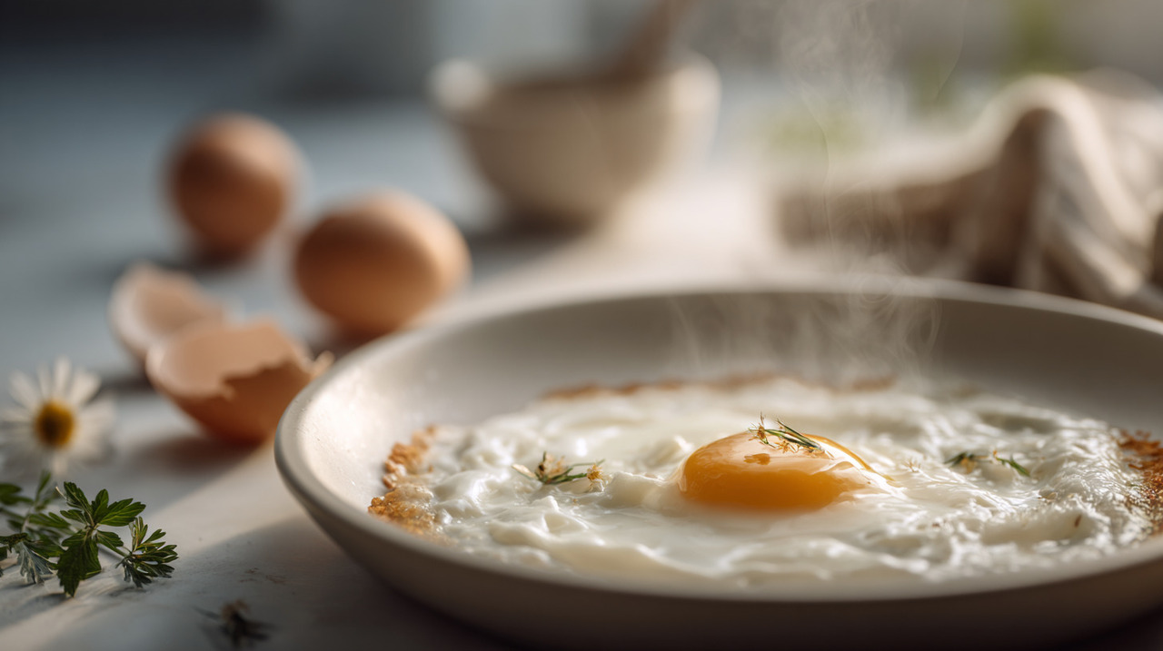O creme de leite fresco surge como alternativa revolucionária às gorduras tradicionais usadas no preparo de ovos fritos